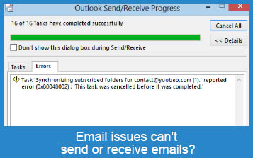IMAp or POP error